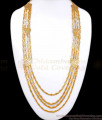 4 Line One Gram Gold Governor Malai Haram Bridal Collections HR2624