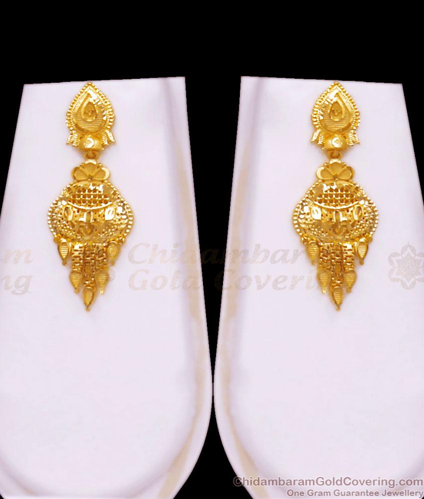 Grand Two Gram Gold Haram Earring Bridal Combo Forming Collections HR2672