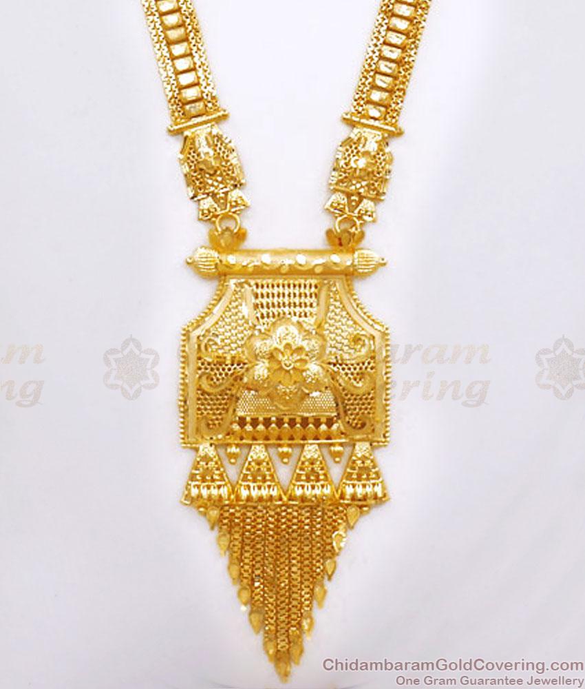 Latest Dubai Forming Gold Haram Earring Combo Bridal Jewelry HR2673