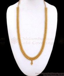 Bridal Plain One Gram Gold Haaram Mango Pattern For Bridal Collections HR2687 Bridal Plain One Gram Gold Haaram Mango Pattern For Bridal Collections HR2687