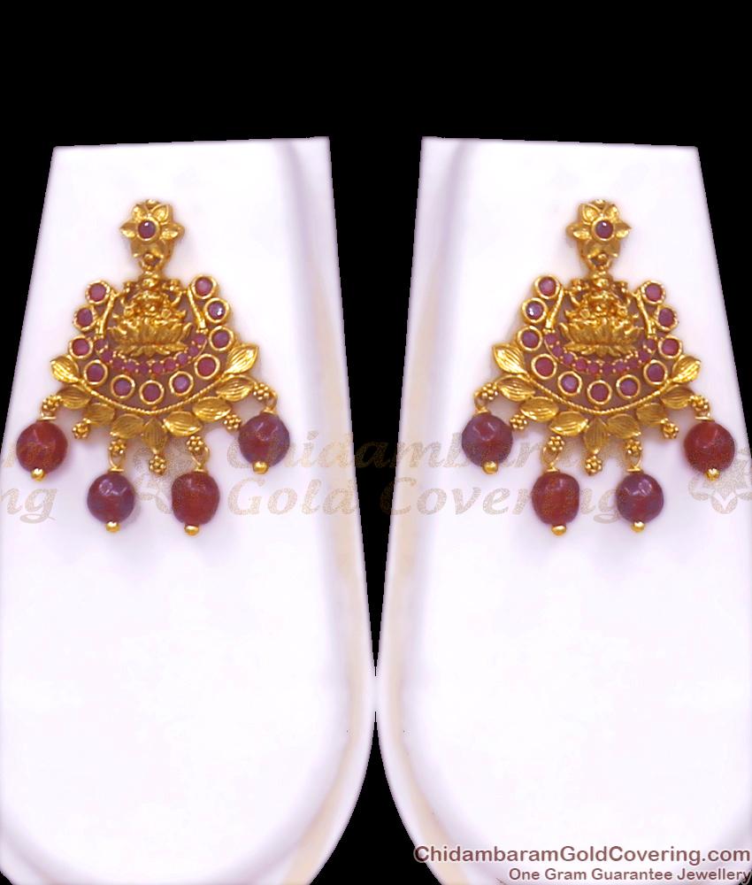 Stylish Ad Stone Gold Plated Haram Earrings Combo Designer Collections HR2700