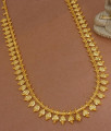 Unique Pure Gold Tone Haram Lakshmi Leaf Designs Shop Online HR2706