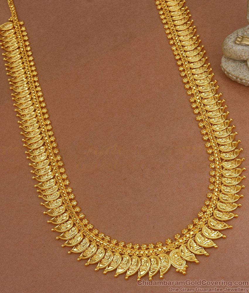 Traditional Lakshmi Coin Gold Imitation Haram Designs At Affordable Price HR2707