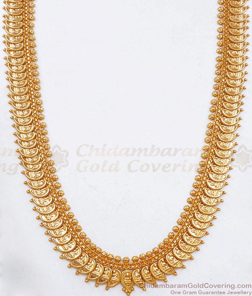 Traditional Lakshmi Coin Gold Imitation Haram Designs At Affordable Price HR2707
