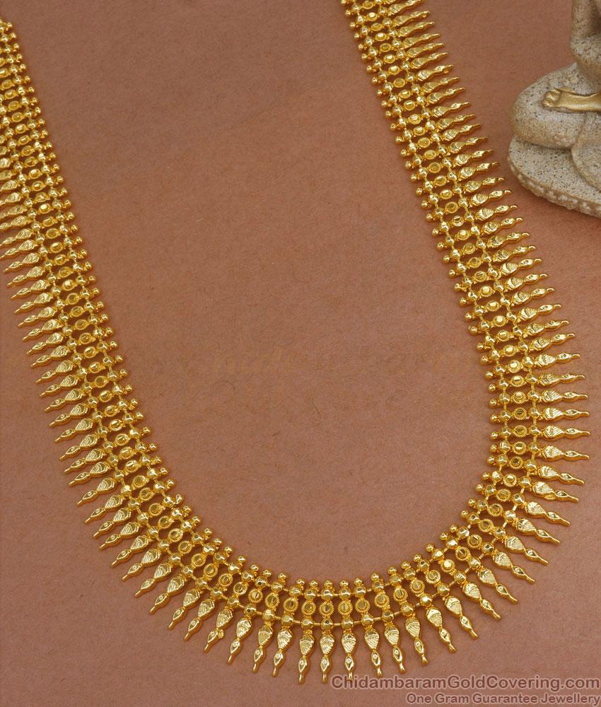 One Gram Gold Haram Mullaipoo Designs Shop Online HR2708