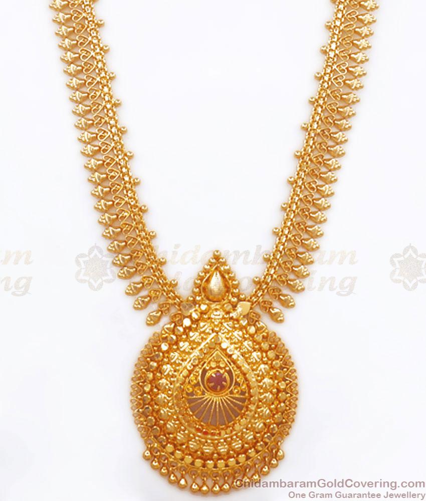 22K Gold Mullaipoo Haram Kerala Bridal Collections Shop Online HR2710