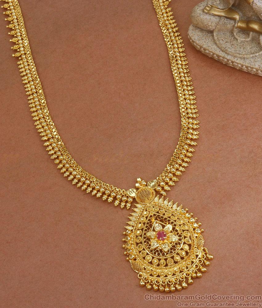 Handmade Gold Haram Mullaipoo Floral Design Bridal Wears Shop Online HR2711