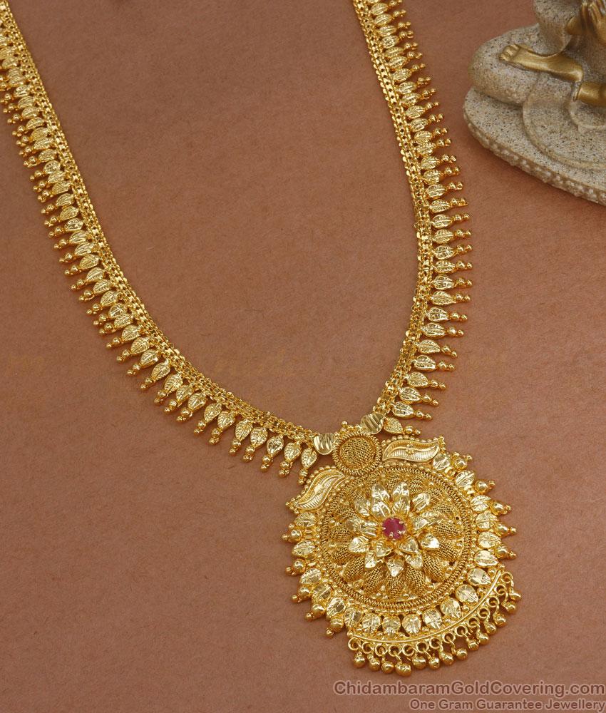 Traditional One Gram Gold Haram Mullaipoo Kerala Designs Shop Online HR2713
