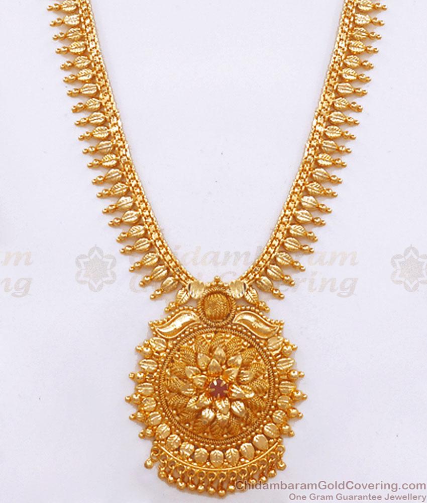 Traditional One Gram Gold Haram Mullaipoo Kerala Designs Shop Online HR2713