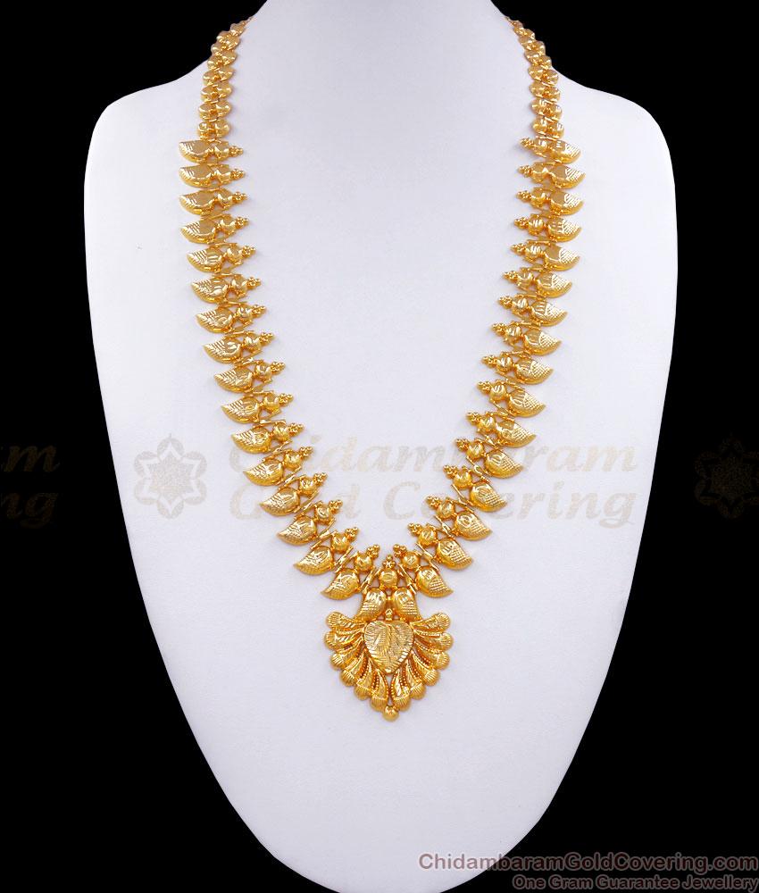 Traditional Kerala Bridal Haram For Marriage One Gram Jewelry Collections HR2718