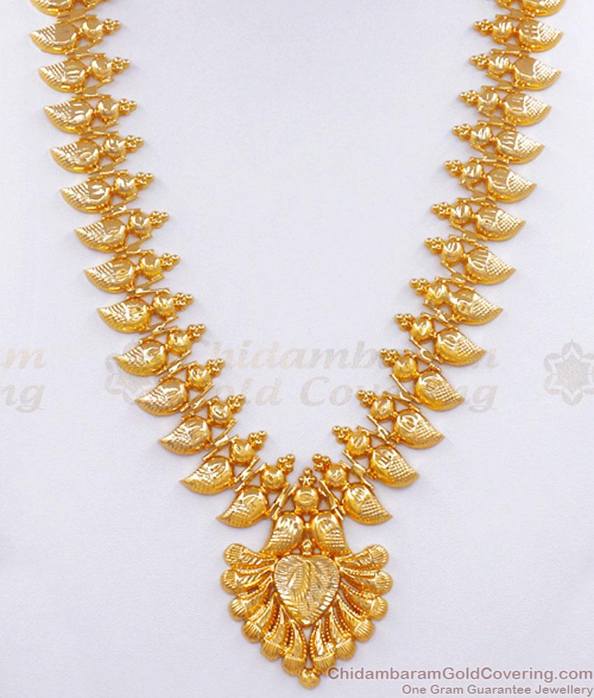 Traditional Kerala Bridal Haram For Marriage One Gram Jewelry Collections HR2718