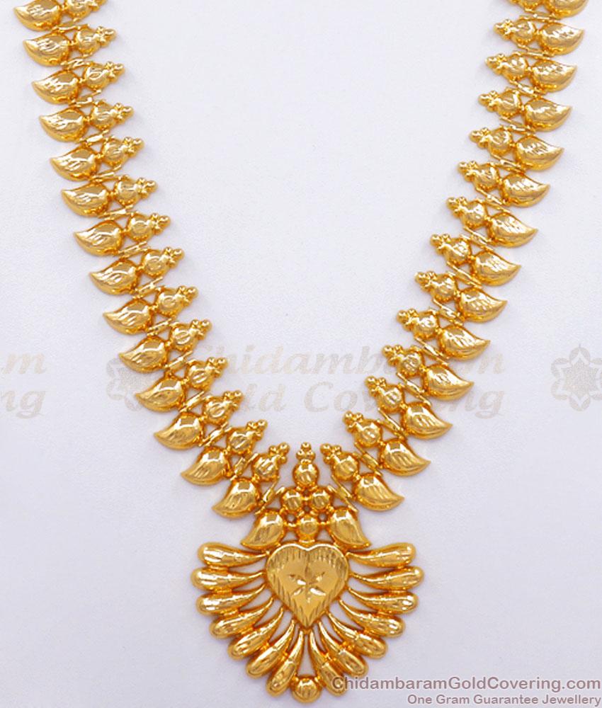 Long Kerala Bridal Gold Haram Wedding and Engagements Jewelry Collections HR2721