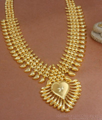 Premium 2 Gram Gold Forming Haram Kerala Bridal Collections Shop Online HR2723 Premium 2 Gram Gold Forming Haram Kerala Bridal Collections Shop Online HR2723