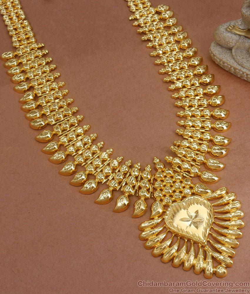 Grand One Gram Gold Kerala Bridal Haram Designs Shop Online HR2724