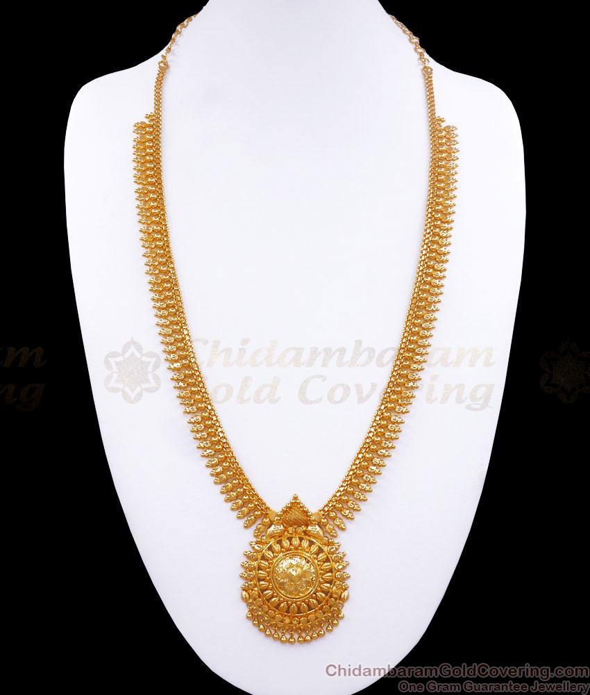 Traditional One Gram Gold Imitation Haram Designs Shop Online HR2727