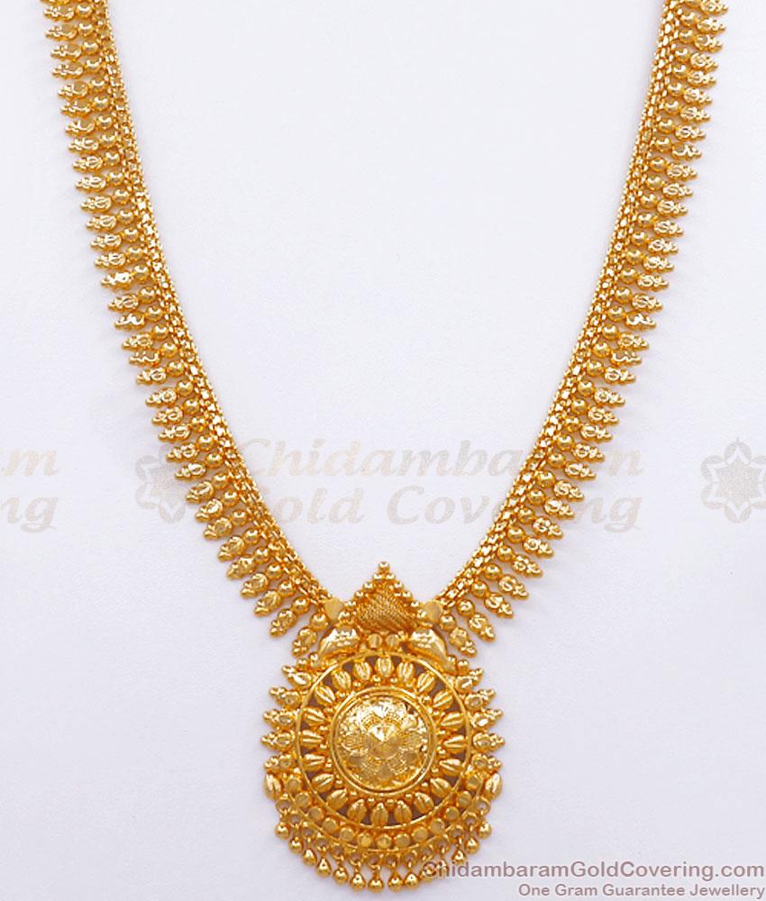 Traditional One Gram Gold Imitation Haram Designs Shop Online HR2727