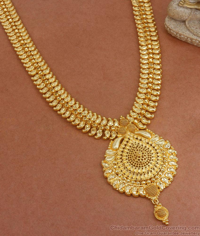Buy Real Gold Tone Tiny Mango Haram Bridal Collections Online HR2728