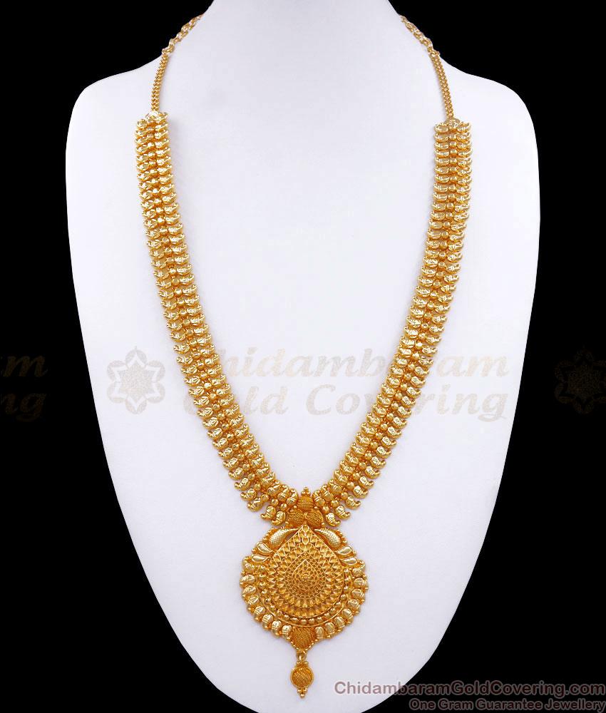 Buy Real Gold Tone Tiny Mango Haram Bridal Collections Online HR2728