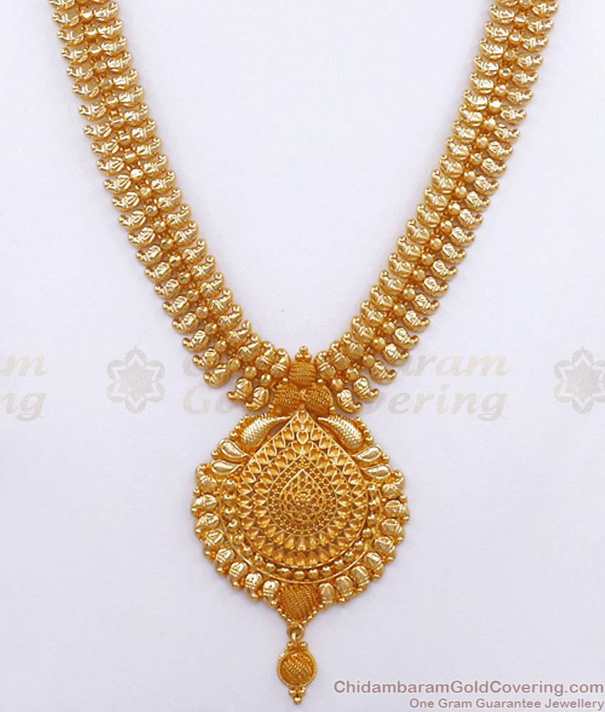 Buy Real Gold Tone Tiny Mango Haram Bridal Collections Online HR2728