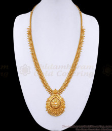 One Gram Gold Haram Flower White Stone Pattern Shop Online HR2742