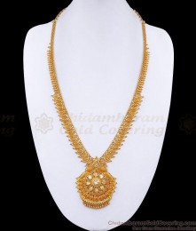 High Quality Net Pattern Gold Plated Haram White Stone Bridal Collections HR2743 High Quality Net Pattern Gold Plated Haram White Stone Bridal Collections HR2743