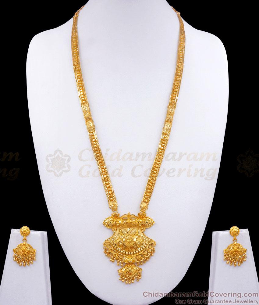 Bridal 2 Gram Gold Rani Haram Earring Combo Forming Collections Shop Online HR2745