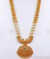 Grand One Gram Gold Haram 2 Line Pearls Peacock Designs Shop Online HR2758