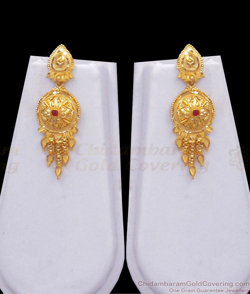 Bridal Gold Haram Earring Combo 2 Gram Forming Jewelry HR2763