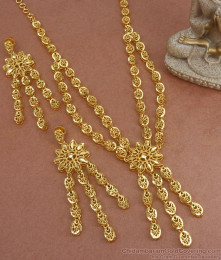 Unique Two Gram Gold Haram Earring Combo Flowing Star Designs HR2770 Unique Two Gram Gold Haram Earring Combo Flowing Star Designs HR2770