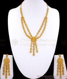Unique Two Gram Gold Haram Earring Combo Flowing Star Designs HR2770 Unique Two Gram Gold Haram Earring Combo Flowing Star Designs HR2770