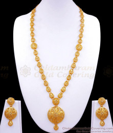 High Quality 2 Gram Gold Long Haram Forming Bridal Set Shop Online HR2776 High Quality 2 Gram Gold Long Haram Forming Bridal Set Shop Online HR2776