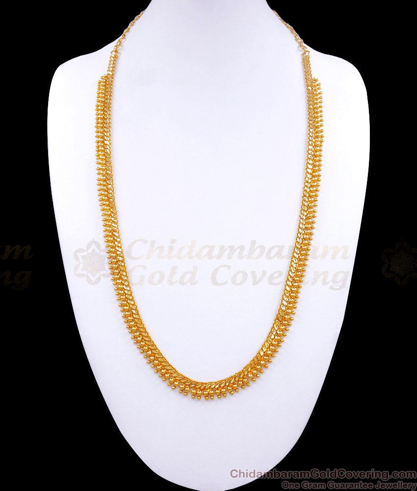 Plain Mullaipoo Gold Imitation Haaram Kerala Bridal Jewelry HR2780