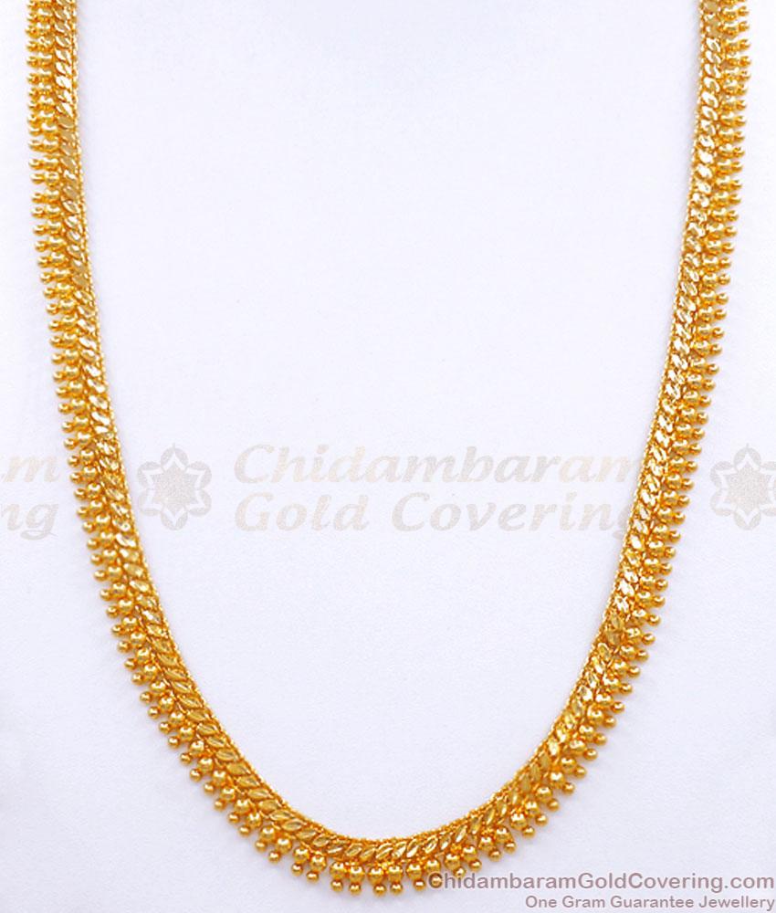 Plain Mullaipoo Gold Imitation Haaram Kerala Bridal Jewelry HR2780