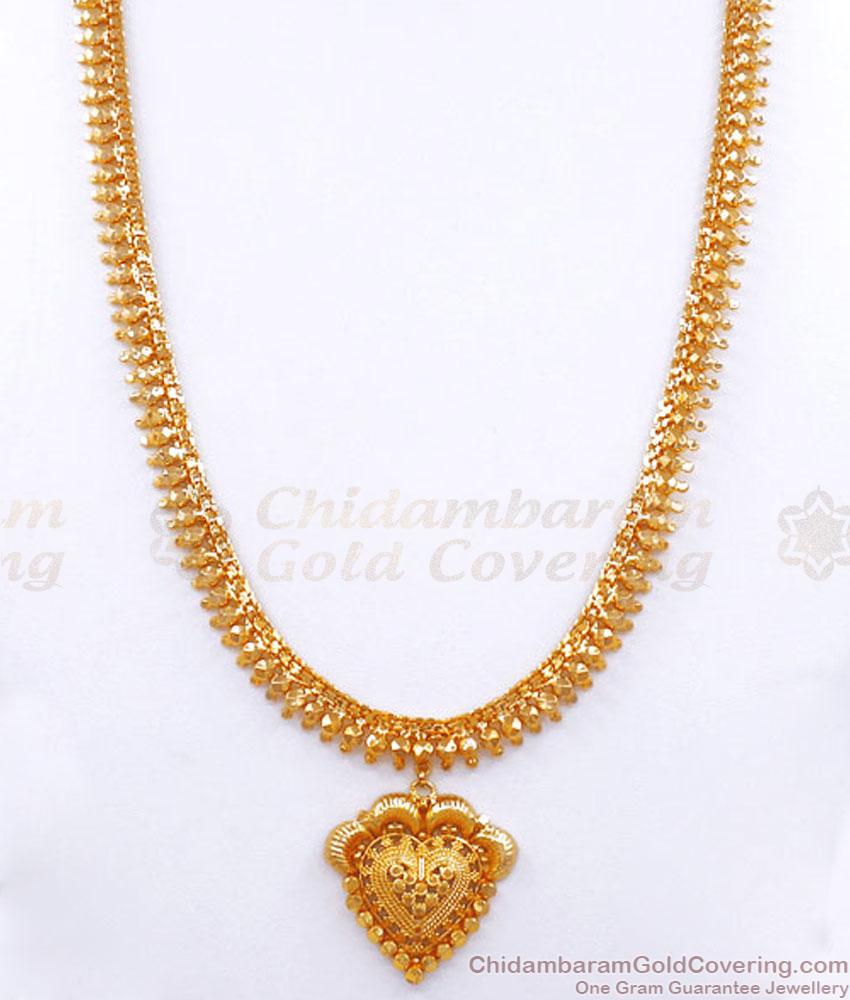 Bridal One Gram Gold Haram Heart Mullai Designs Shop Online HR2782
