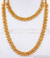 Traditional 1 Gram Gold Haram Necklace Combo Kerala Bridal Collections HR2793