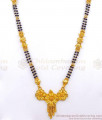 Black Beaded 2 Line Forming Gold Mangalsutra Haram Shop Online HR2805