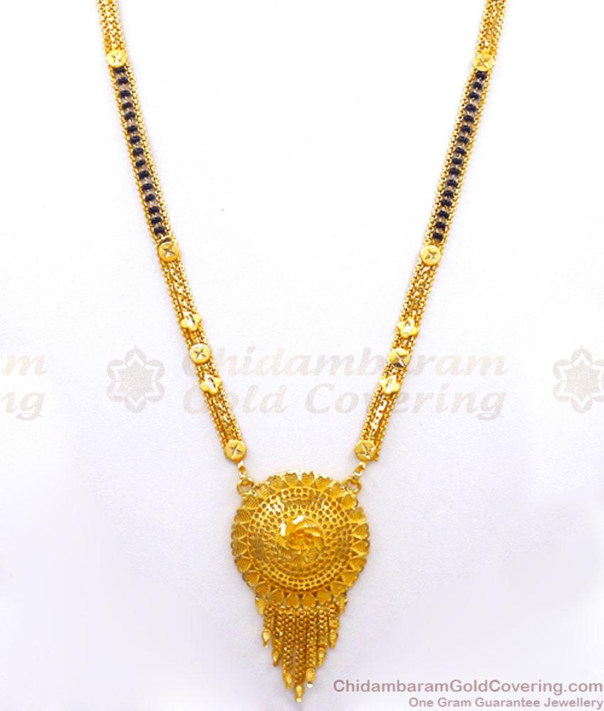 Stylish Two Gram Gold Mangalsutra Haram Wedding Collections Shop Online HR2807