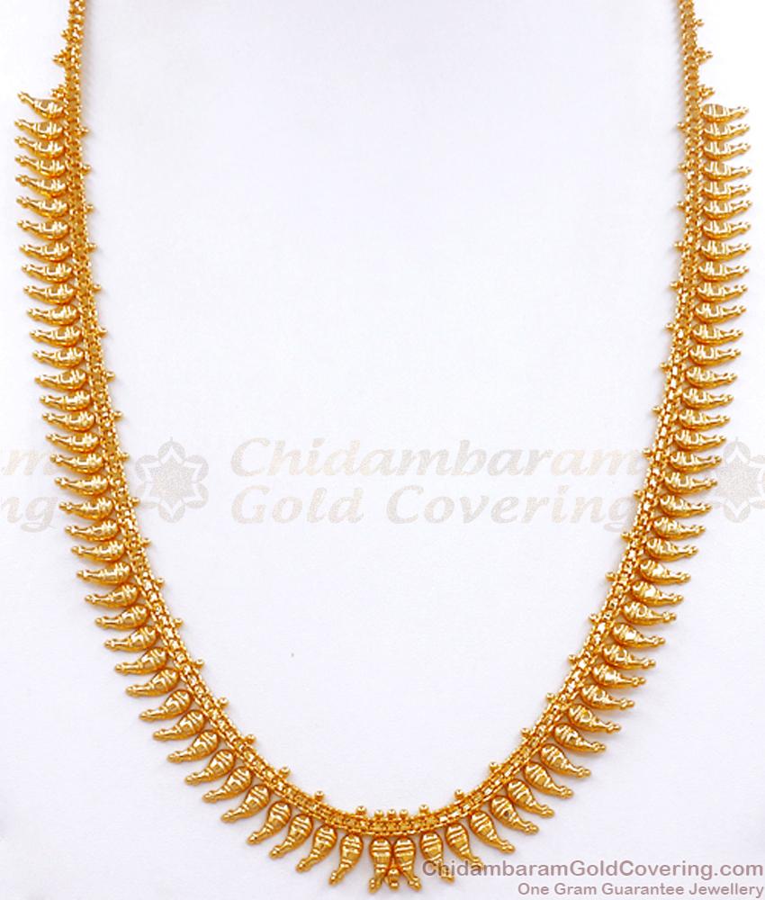 One Gram Gold Mullaipoo Haram Kerala Jewelry Collections HR2815