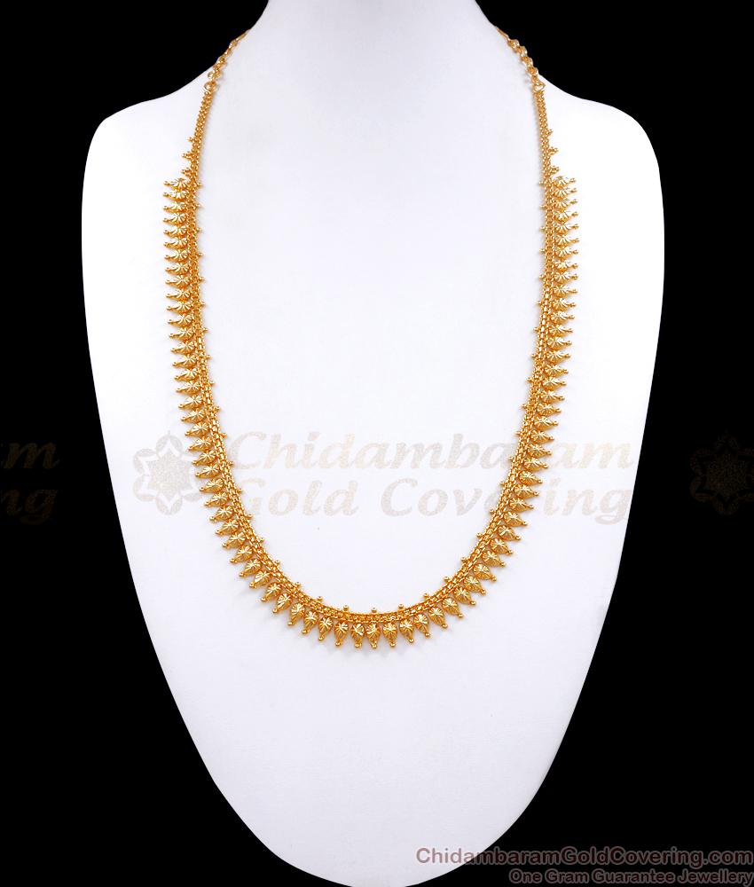 Unique 1 Gram Gold Haram Plain Bridal Jewelry Collections HR2816