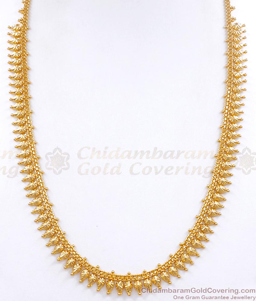 Unique 1 Gram Gold Haram Plain Bridal Jewelry Collections HR2816