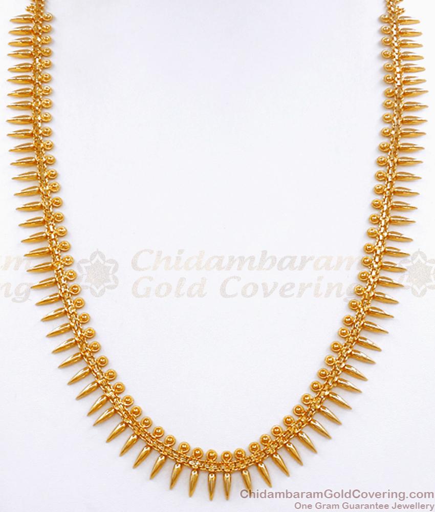 Plain Mullai Mottu 1 Gram Gold Haram Designs Shop Online HR2819