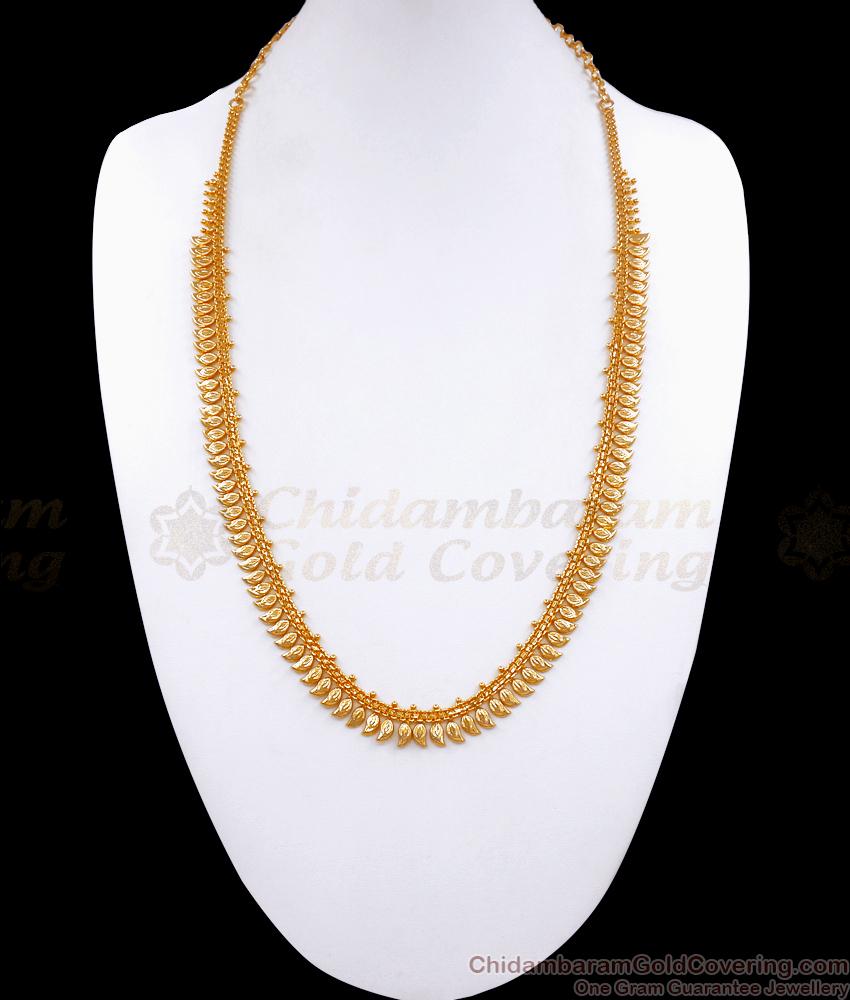 Real Gold Tone Kerala Haram Small Leafs Designs Shop Online HR2821