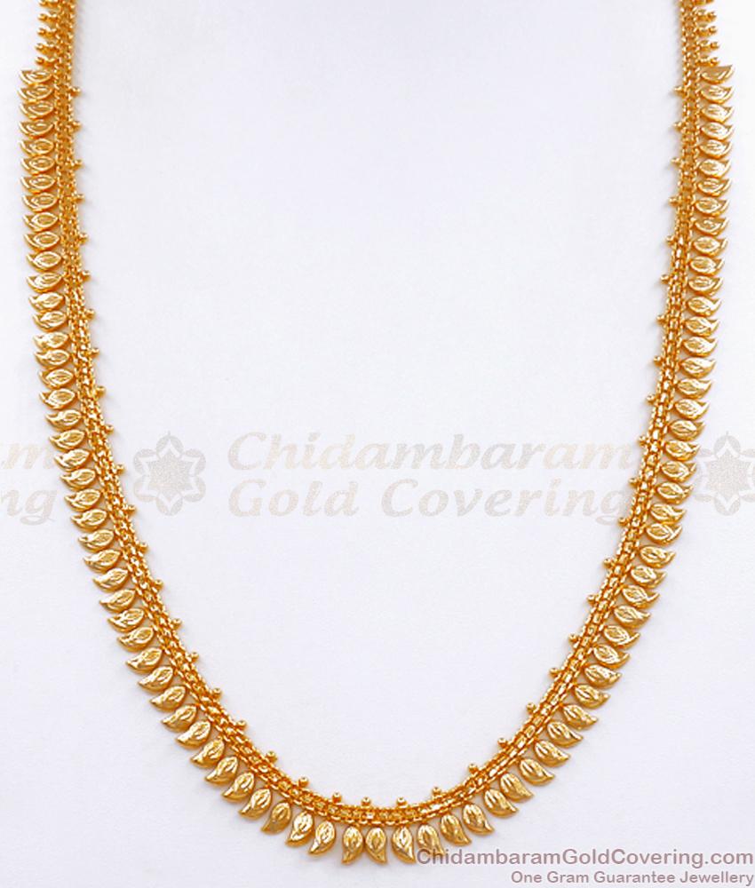 Real Gold Tone Kerala Haram Small Leafs Designs Shop Online HR2821