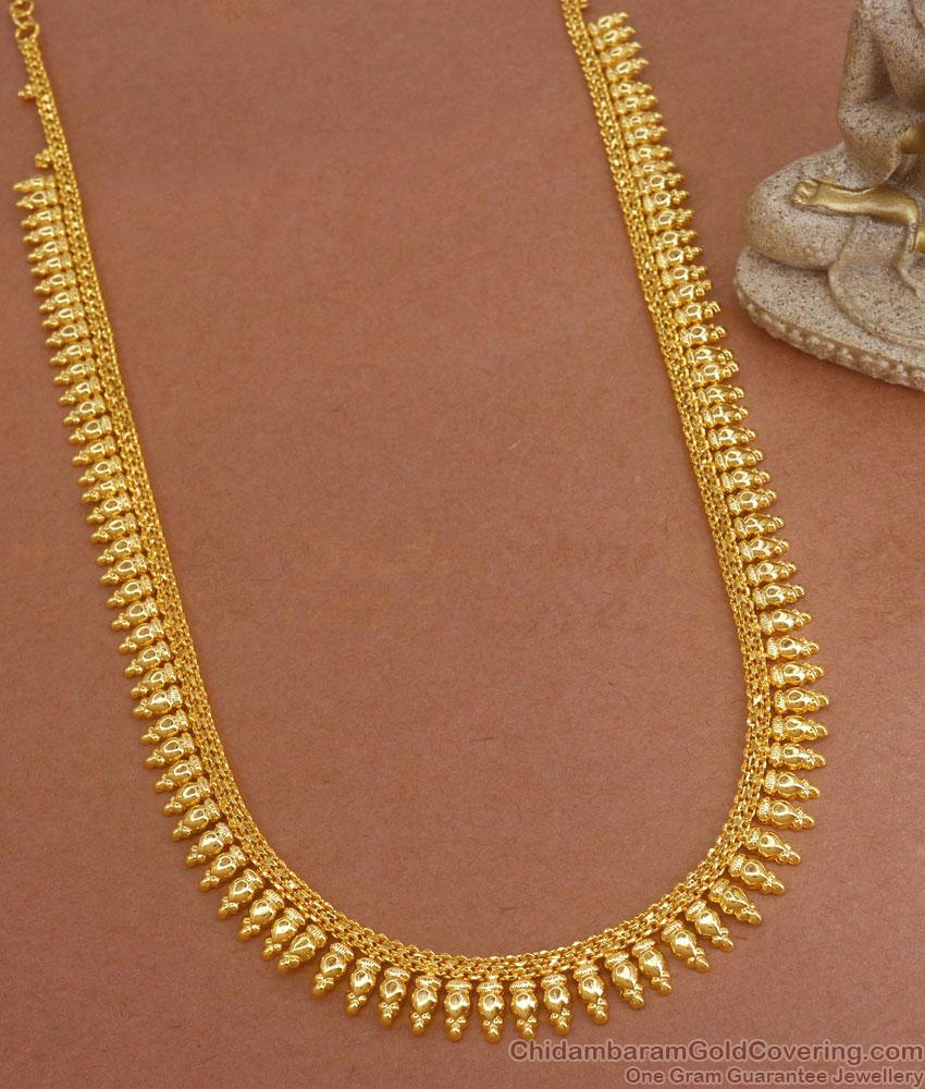 Latest Gold Imitation Haram Mullai Beads Kerala Pattern Shop Online HR2826