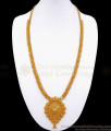 Single White Stone Gold Tone Haram Kerala Pattern Bridal Jewelry HR2835