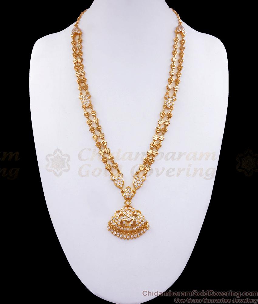 Premium Impon Gold Haram White Gati Stone Collections Shop Online HR2844