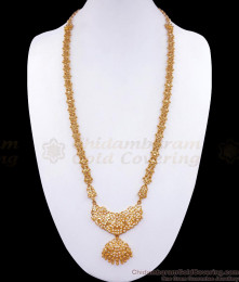 Latest Long  Impon Pachaloha Haram 5 Metal Bridal Jewelry Collections HR2845 Latest Long  Impon Pachaloha Haram 5 Metal Bridal Jewelry Collections HR2845