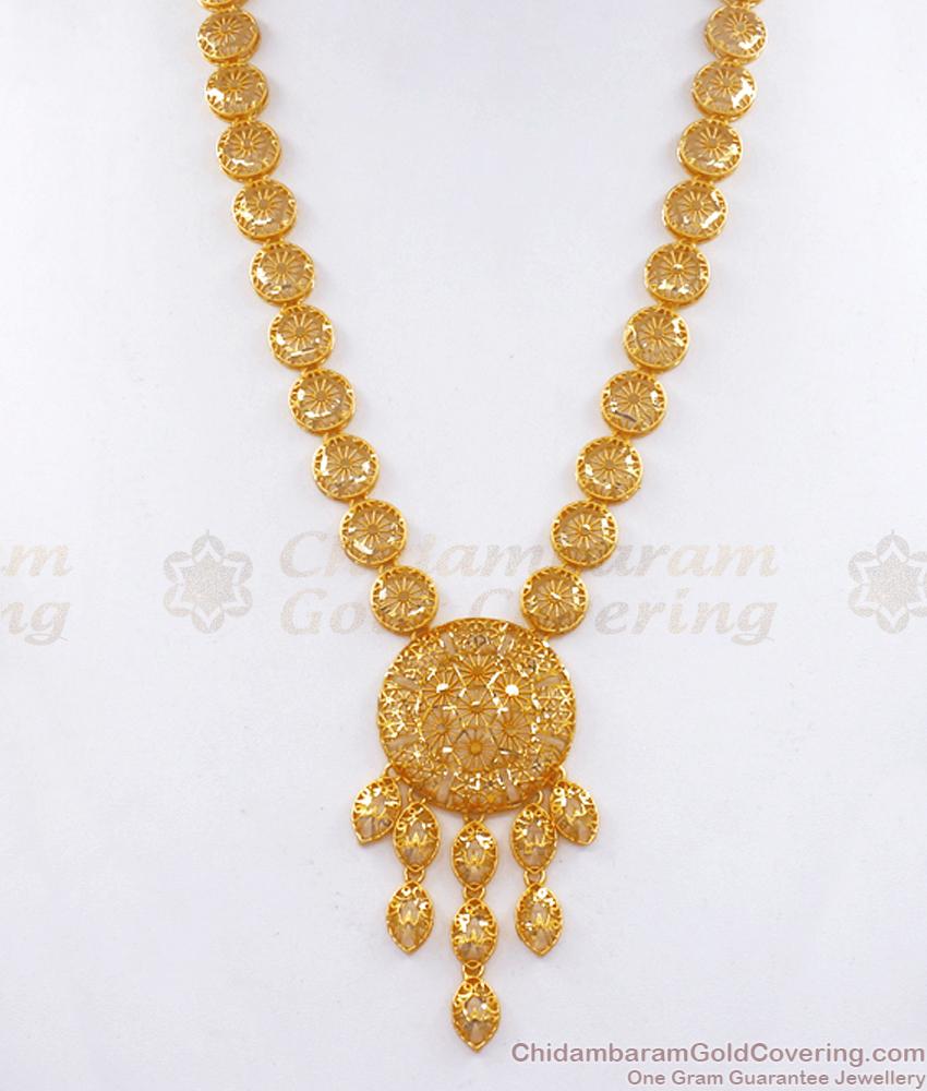 Latest Arabic Design Forming Gold Haram Earring Combo Set HR2849