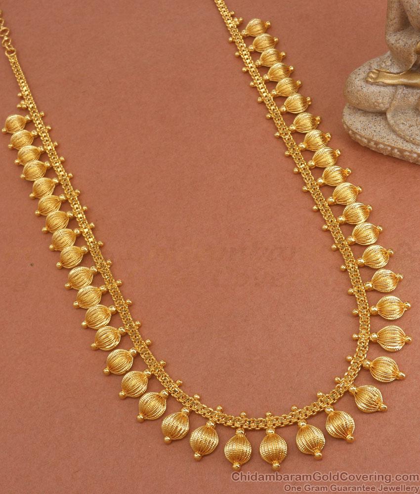 One Gram Gold Haram Mullai Balls Kerala Bridal Jewelry Designs Shop Online HR2851