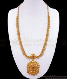 Traditional Gold Imitation Haram Ruby Stone Leaf Designs HR2854 Traditional Gold Imitation Haram Ruby Stone Leaf Designs HR2854